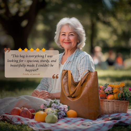 ロレーナのモダンシック | スタイリッシュなレザーバッグ