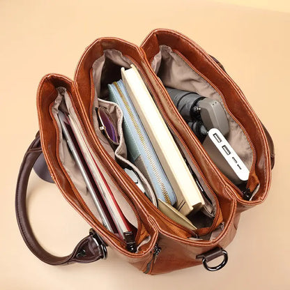 おしゃれな本革レトロボストンバッグ