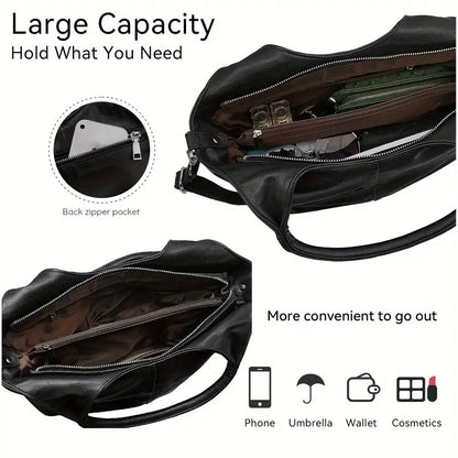 エレガントなレザーレディースクロスボディショルダーバッグ