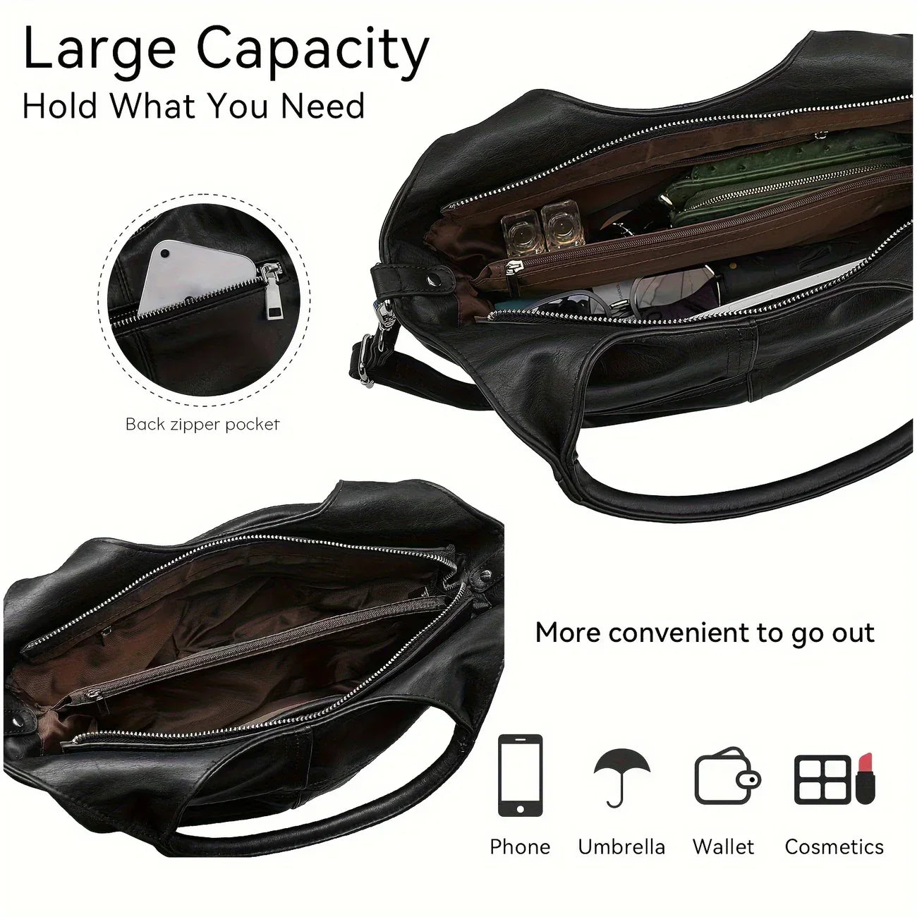 エレガントな本革レディースクロスボディショルダーバッグ