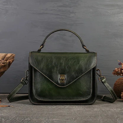 本革レディースレトロメールマンクロスボディバッグ